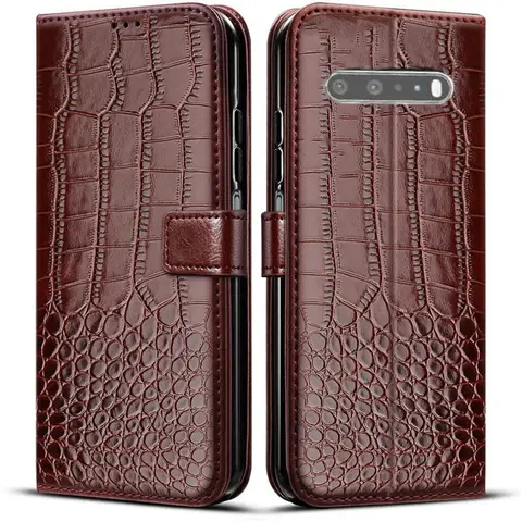 LG V60 ThinQ 5G V50 G8S G8 G8X G7 One LGV60ThinQ 충격 방지 뒷면 커버 용 고급 지갑 자기 플립 가죽 케이스