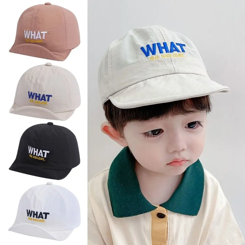 

Anti-UV Cotton Baby Baseball Cap Adjustable Quick-dry Peaked Caps Children Hat Anti-UV
