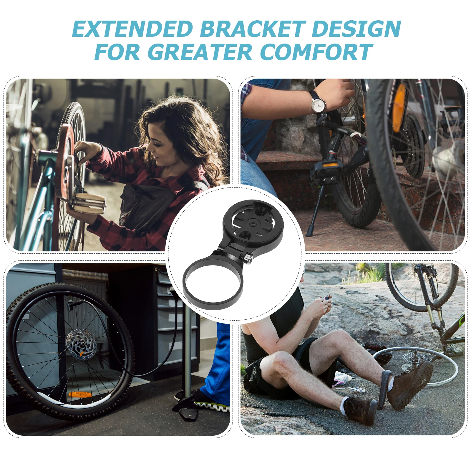 

Aluminum Alloy Bike Computer Mount Holder Front Handlebar Adapter Bracket For Cycling Speedometer Odometer Stopwatch Rack