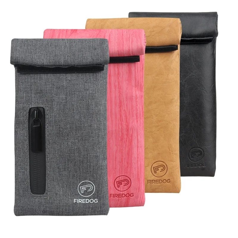 

Polyester Fabric Small Capacity Stash Pouch Carbon Layer Odor Proof Zipper Closure Daily Carry Herb Users Secure Discreet Bag