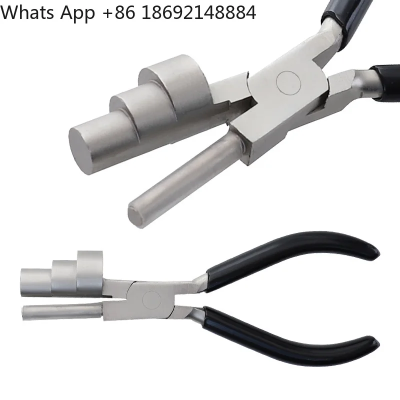 6 inch flat mouth round mouth pliers mini three-in-one jewelry pliers hand-wound styling pliers