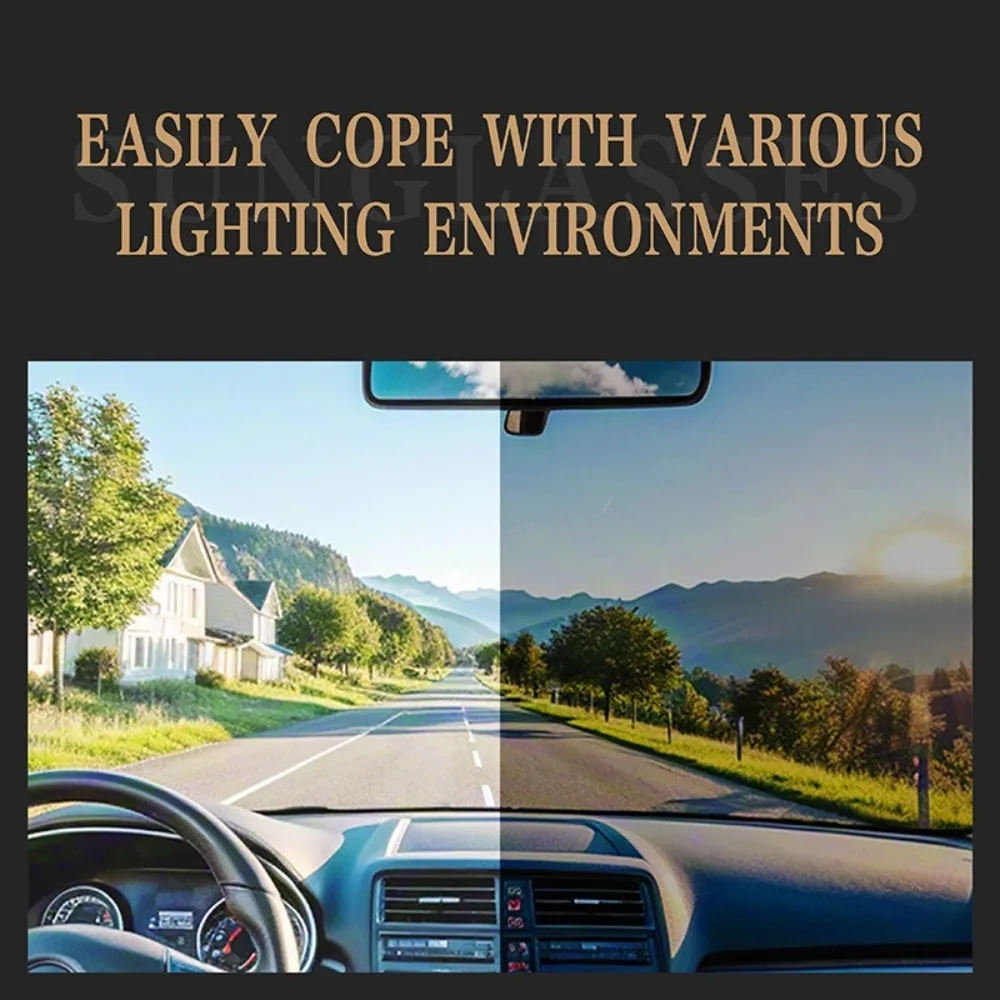 Mode ND2-400 verstelbare dimbril ND-filter 9-niveau viszonnebril UV400 zonnebril rijden