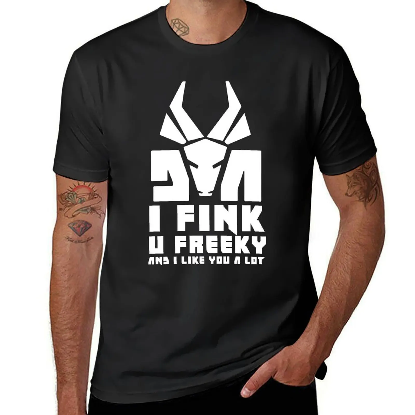 

U Freeky (White) T-Shirt vintage clothes clothes quick-drying mens cotton t shirts