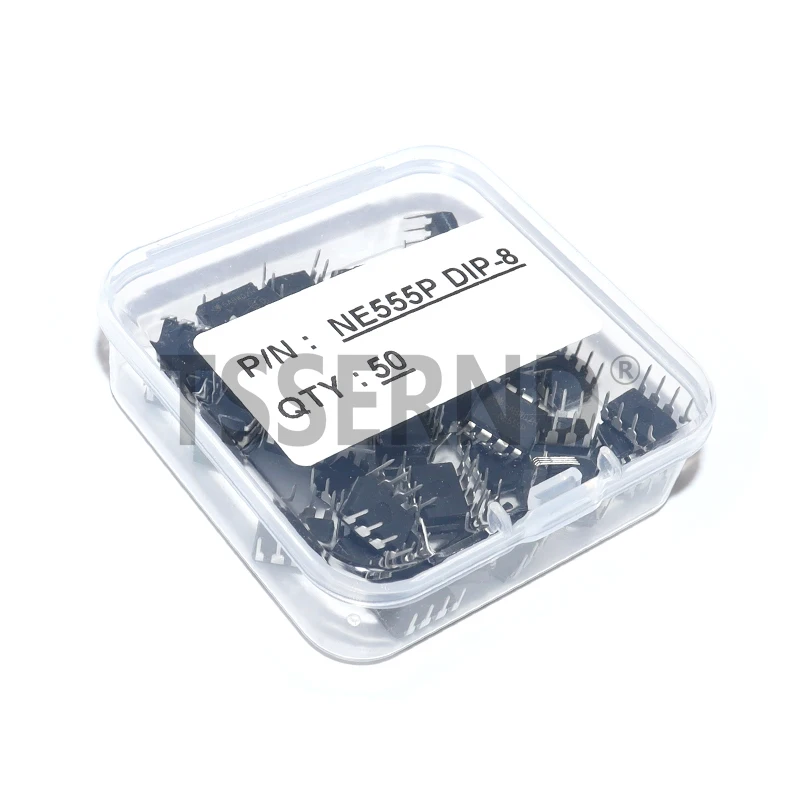 10 Uds 25 uds 50 Uds circuitos integrados NE555 NE555P DIP-8 Kit de chips IC