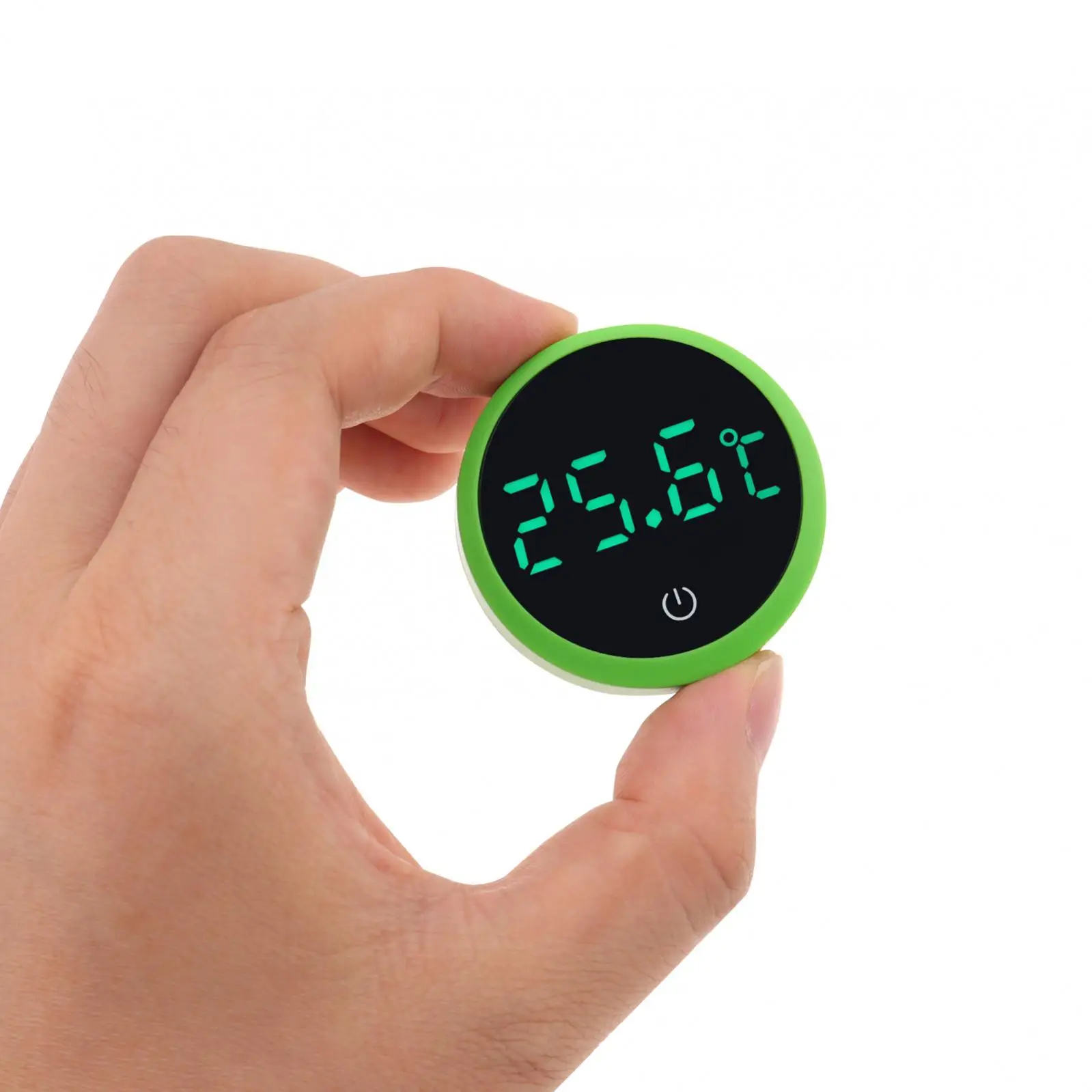 Kabelloses digitales Thermometer in Weiß/Grün/Schwarz mit Grad Celsius, Aquarium-Thermometer mit LED-Anzeige – Detail 19