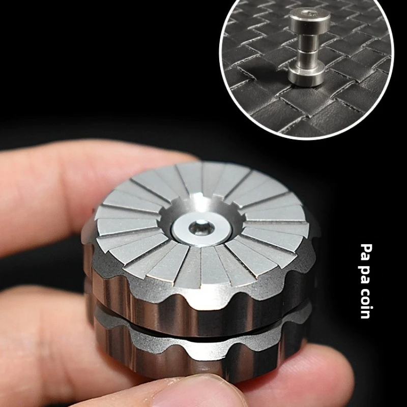 DANHUO dwurdzeniowy EDC mechaniczny metalowy zatrzask moneta opuszek palca metalowa karta Push dekompresja zabawka na biurko prezent