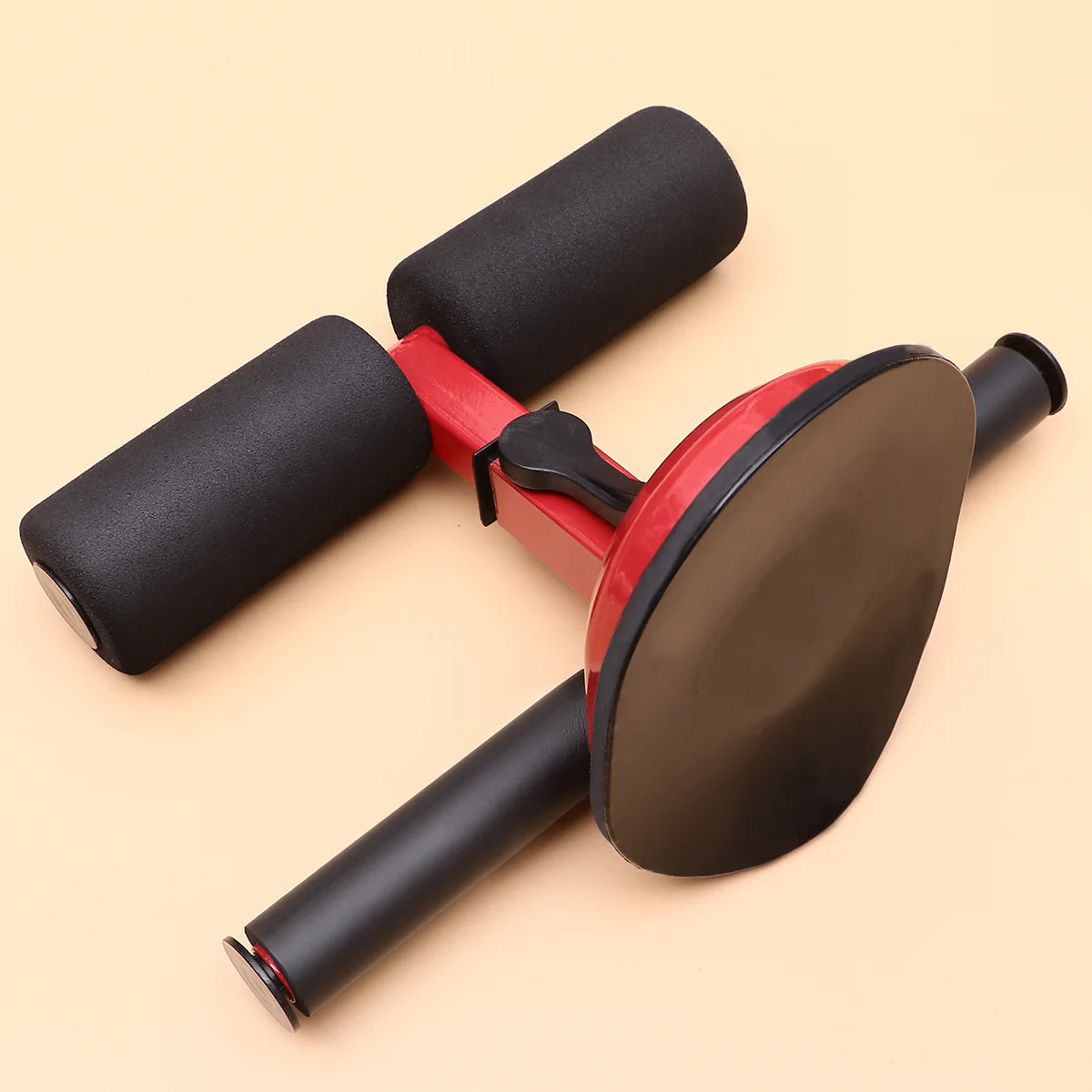 

1Pcs Red Sit-Up Assist Device Suction Cup Type Abdominal Trainer for Home Men Women Durable Steel Material Leg Arm Buttock Fat