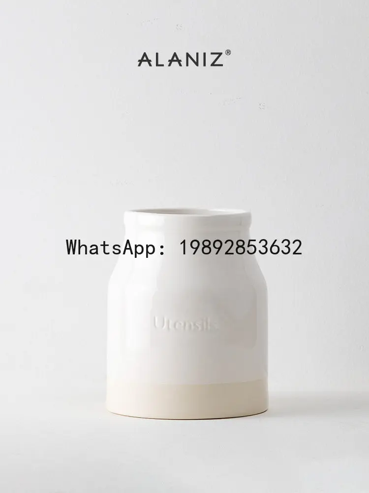 PYJ ceramic storage tank, chopstick spoon storage tube, creative tableware, kitchen household storage tank 5