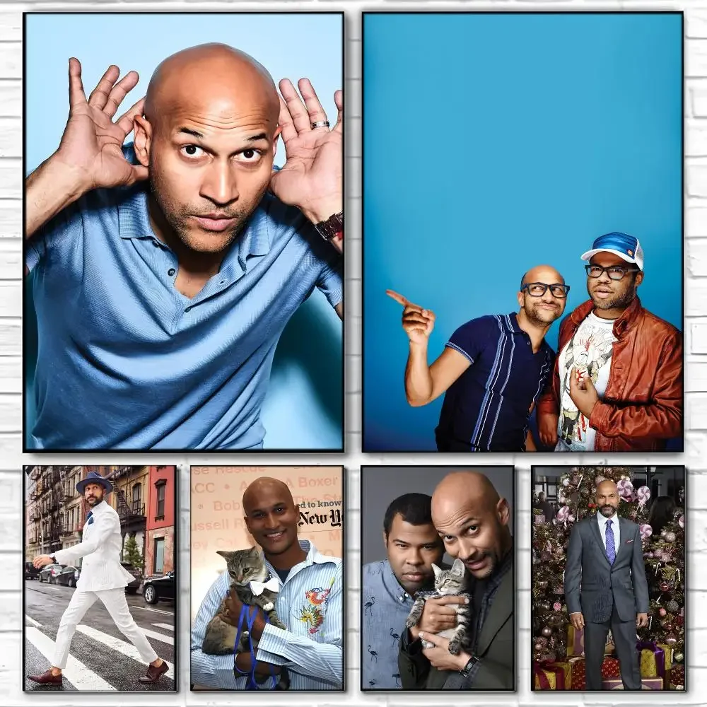 Andre Comedy Actor K-Keegan‑Michael Key Poster  High-definition Art Sticker Self Adhesive Waterproof Home Decoration