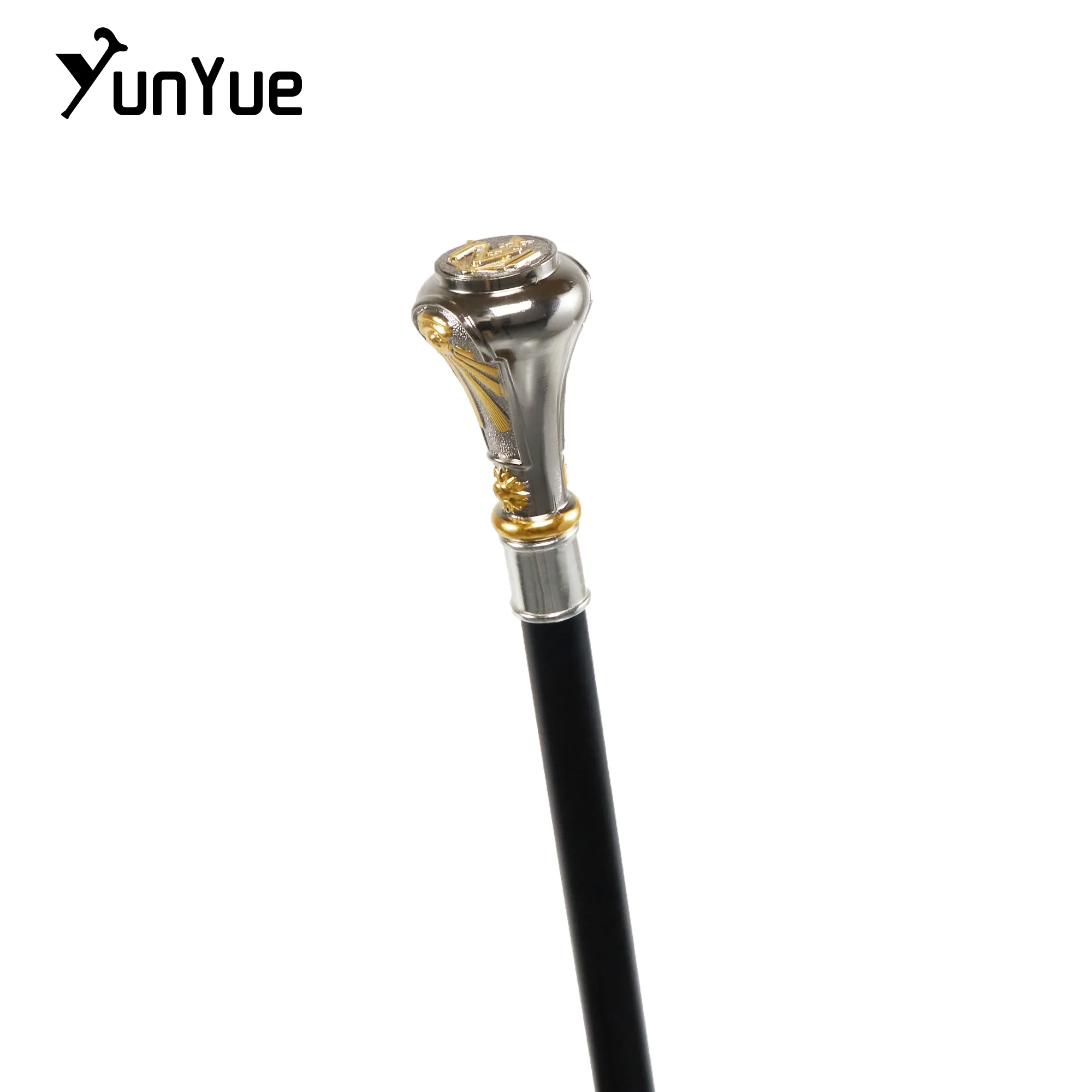 الذهب الأبيض الشمس الله الطوطم المعادن عصا للمشي الفن الزخرفية هدية عصا للمشي شهم أنيقة العكاز تأثيري فيلم الدعامة الصولجان