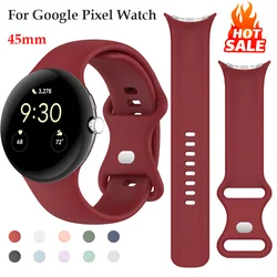 Sport Silicone Strap For Google Pixel Watch 4-3 Band 45mm Smartwatch Accessories Wrist Bracelet Correa Belt for Pixel Watch 45mm
