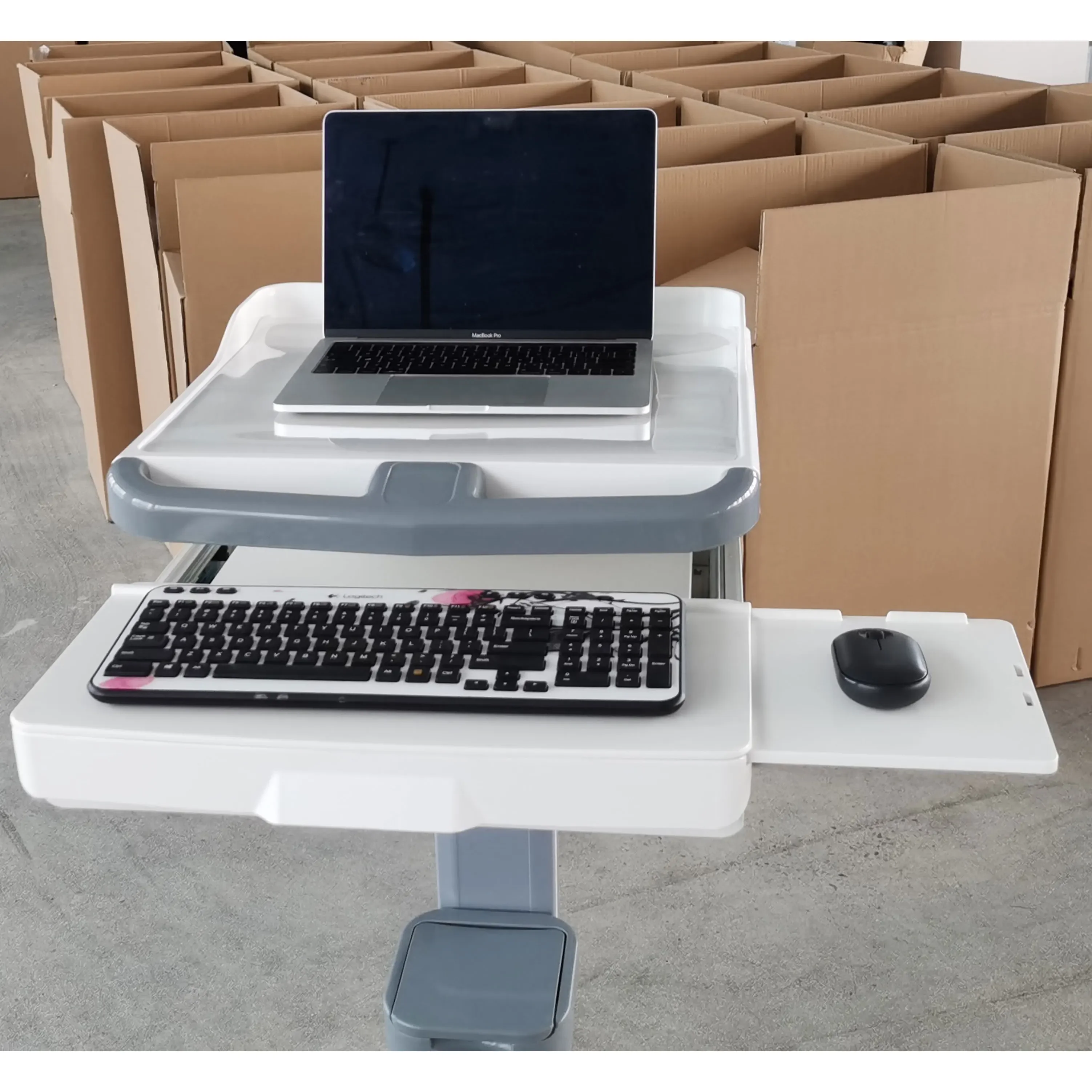 Laptop Wireless Mobile Nursing Cart Medical  Cart  Cart For Sale