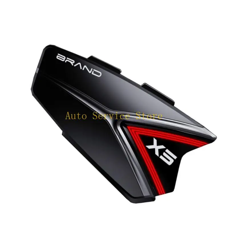 462A Helmet Headphone Motorcycle Intercom Helmet Headset Built-in Microphone & Speaker BT5.0 Communication with Voice Control