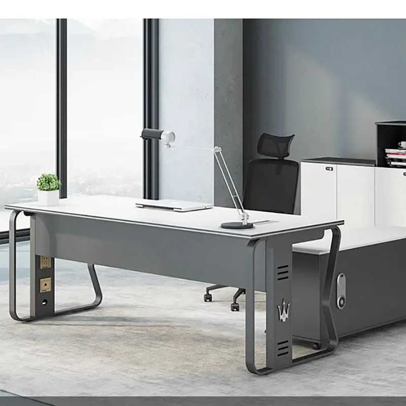 

Study L Shaped Computer Desks White Corner Nail Executive Reception Desks Vanity Storage Escritorio Con Cajones Furniture Desk