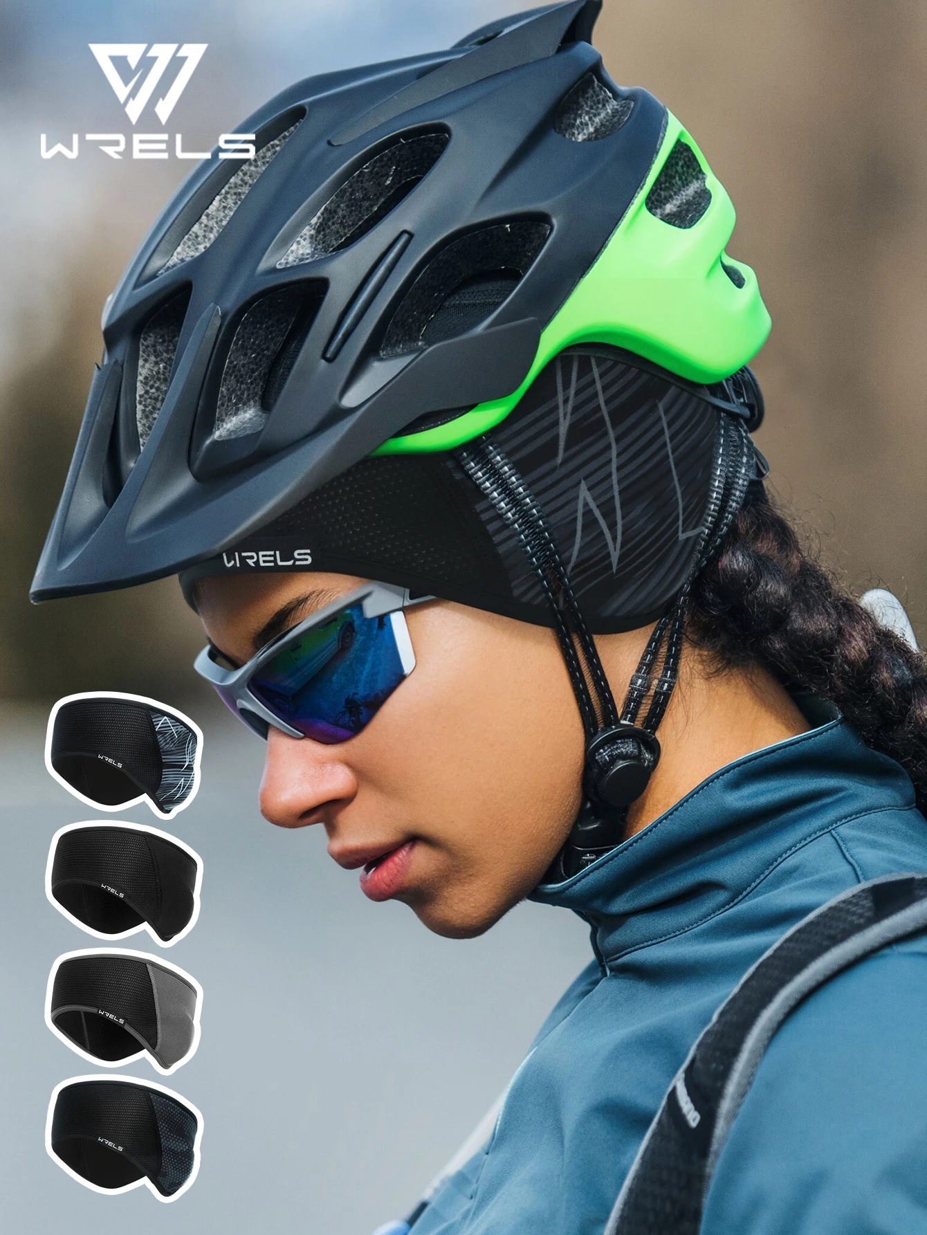 WRELS Outdoor Running Windproof Elastic Ear Muffs Headwear Lightweight Ear Protection Winter Autumn Sport Ear Warmer Headbands