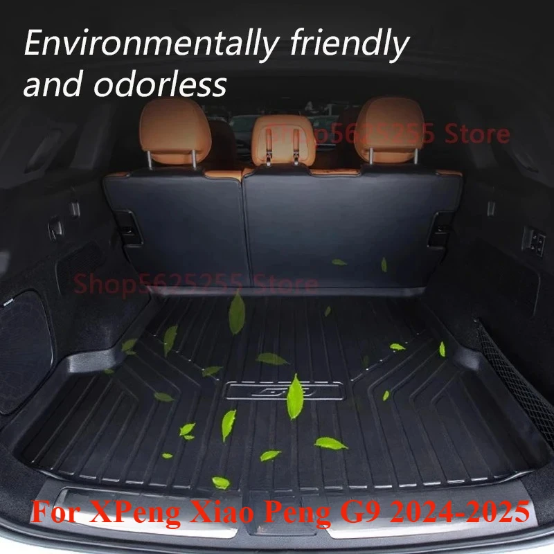 

For XPeng Xiao Peng G9 2024-2025 Car Trunk Mat Trunk Pad Backrest TPE Waterproof Interior Decoration Modification Accessories