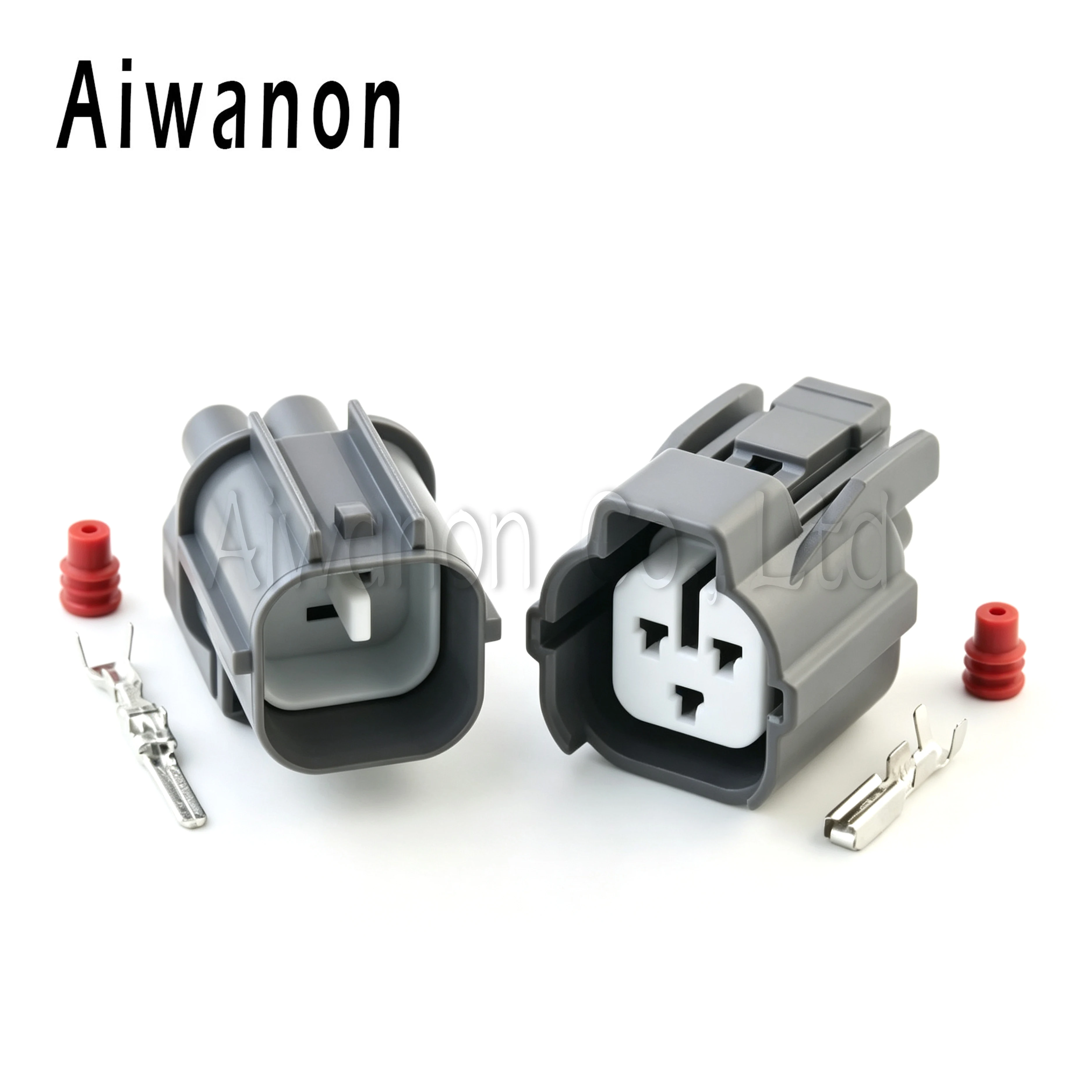 1 Set 3 Pin Auto Excavator Solenoid Valve Connector Female Male Wire Harness Plug 6181-0072 6189-0131 Electrical Connector