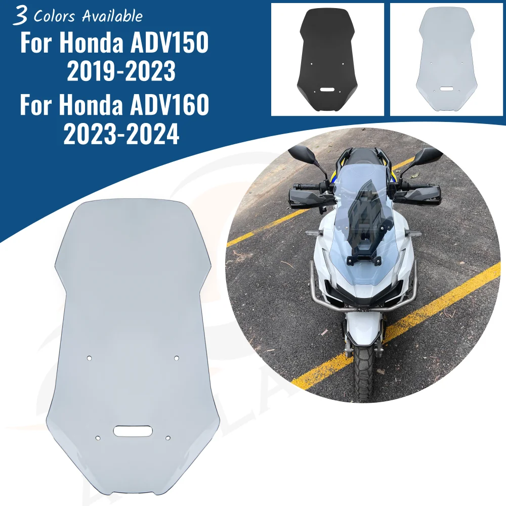 Motorcycle Front Screen Wind Shield For Honda ADV150 2019-2023 ADV 150 160 Windshield Windscreen Air Deflector ADV160 2024