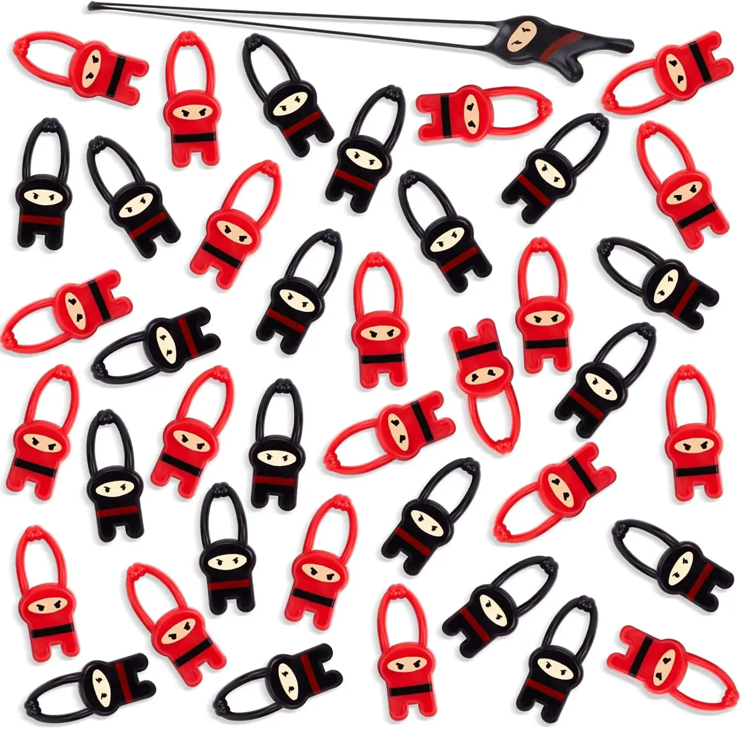 40PCS Stretchy Flying Ninjas, Funny Elastic Slingshot Toys for Boys Girls Birthday Gifts Party Favors Classroom Exchange Gift