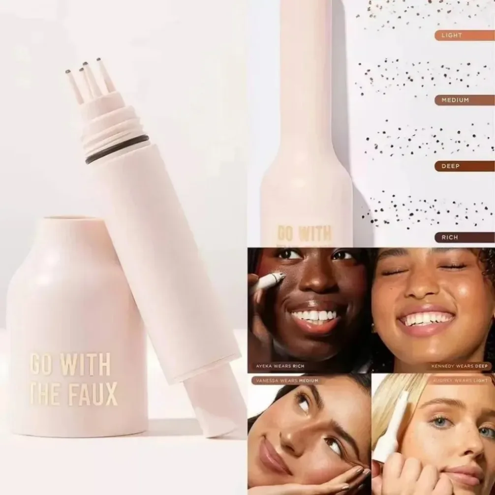 Private Label Custom Natural Press Sommersprossenstift, wasserdichter Concealer, Spot-Make-up-Werkzeug, langlebiger, wasserfester Gesichts-Punkt-Spot-Stift