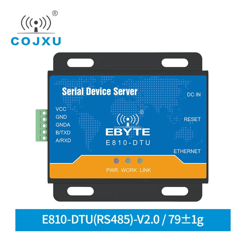 Ethernet RJ45 to RS485 TCP UDP 100M Full Duplex Serial Port Server Wireless Transceiver Modem Module E810-DTU(RS485)-V2.0