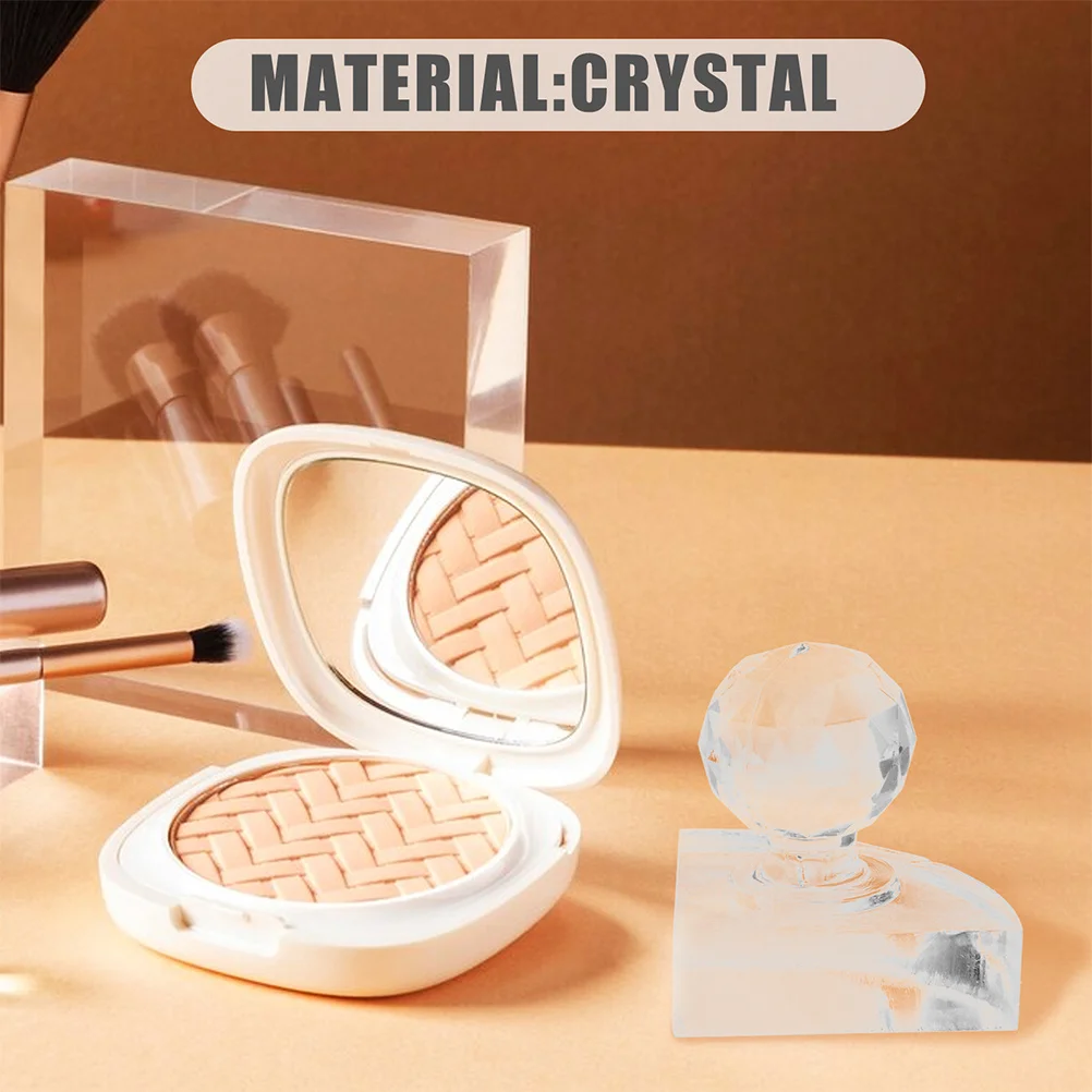 

2pcs Press For Loose Powder Eyeshadow Blusher Highlighter Repairing Compact Diy Stamper Makeup Repairing Tool Acrylic Seal