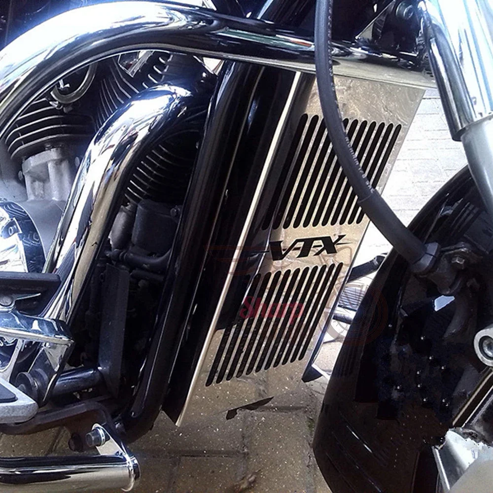 Motorcycle Accessories Stainless Steel Skull Radiator Grill Cover Guard For Honda VTX1300 VTX1300C VTX1300R VTX1300S VTX1300T