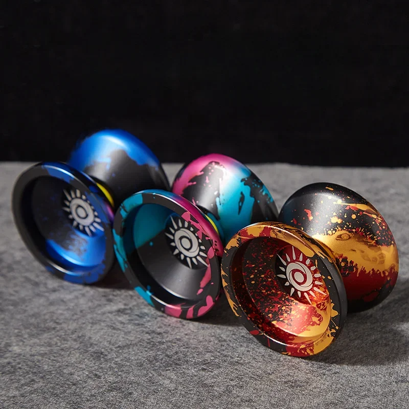 H3 Professional Magic Yoyo Metal Yoyo with 10 Ball Bearing Alloy Aluminum High Speed Unresponsive Yo Yo Classic Toys for Kids