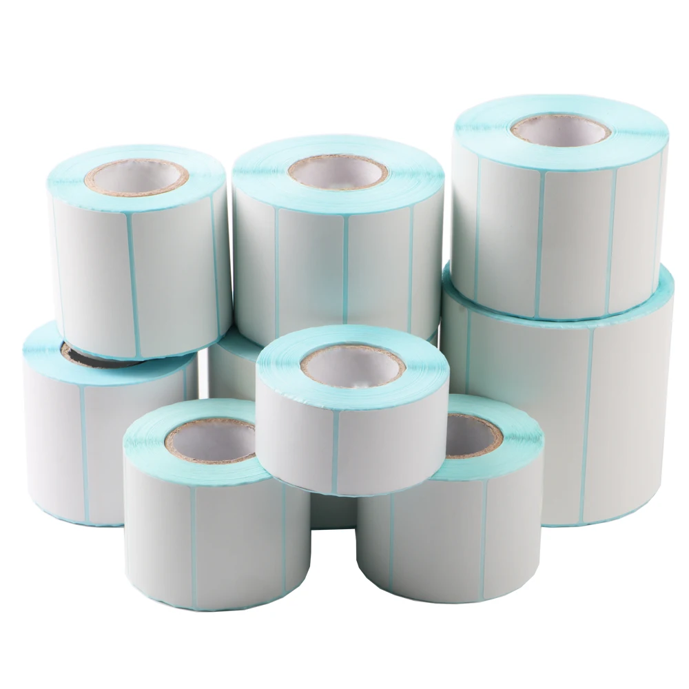 Thermal Label Sticker Paper Width 80mm Supermarket Price Blank Barcode Label Direct Print Waterproof Print Supplies Adhesive