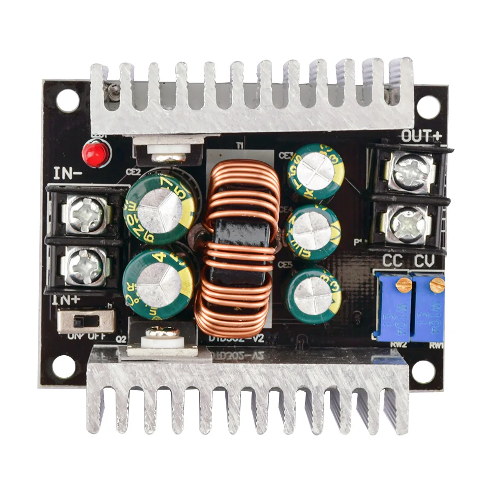 DC-DC 300W 20A Constant Current Adjustable Step Down Module Buck Converter DC 6-40V Power Voltage Board Short Circuit Protection