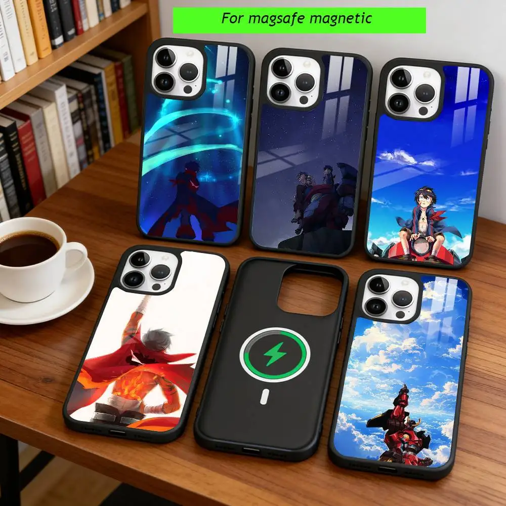 

Anime G-Gurren L-Lagann Phone Case For iPhone17,16,15,14,13,12,11 Plus,Pro Magnetic with Magsafe Wireless Charging