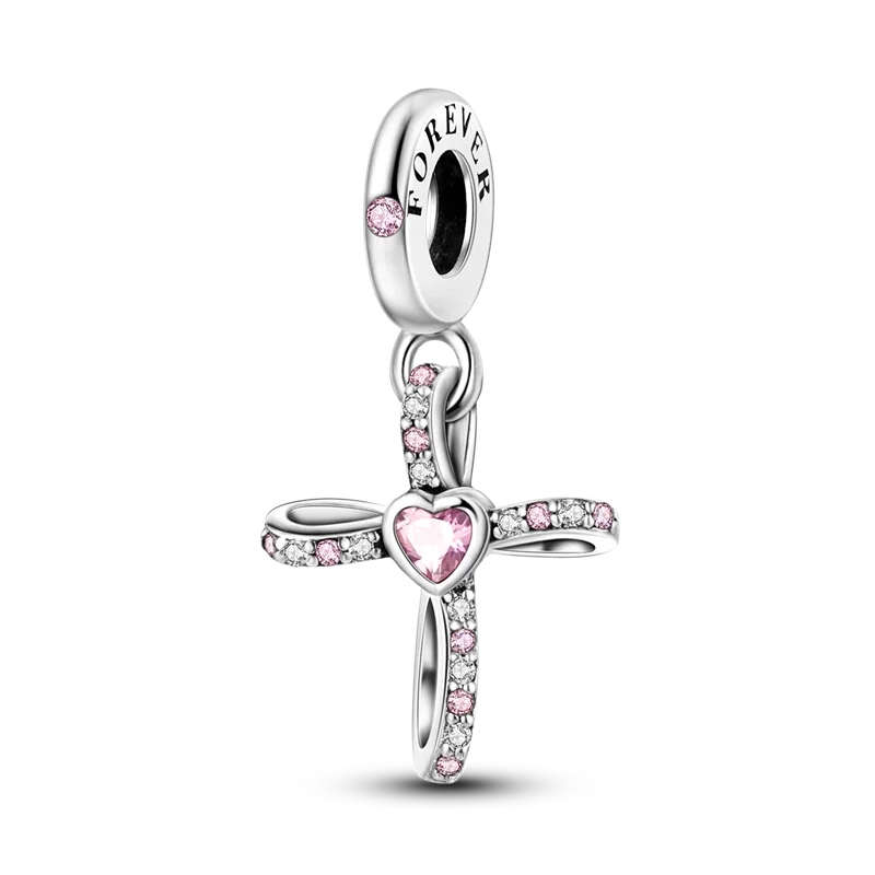Neu eingetroffen: 925er Sterlingsilber-Charms, Perlen, Teufelsauge, Kleeblatt, Tanzschuhe-Anhänger, passend für Original-Armbänder, Damenschmuck, Geschenk, DIY