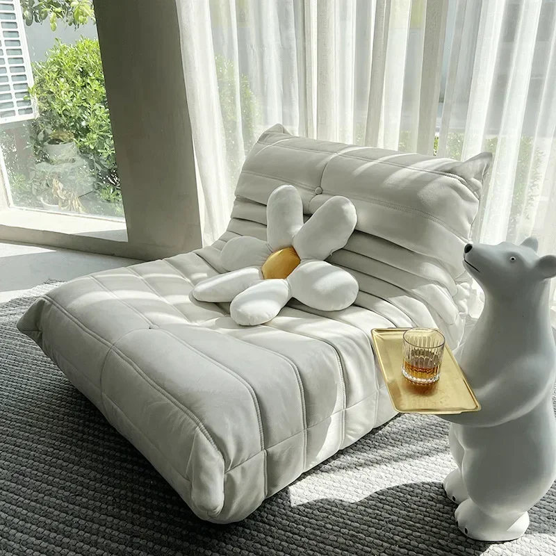 Caterpillar Sofa Simple Tatami Single Sofa Casual Lazy Sofa Living Room Recliner Celebrity Balcony Rocking Chair Furniture