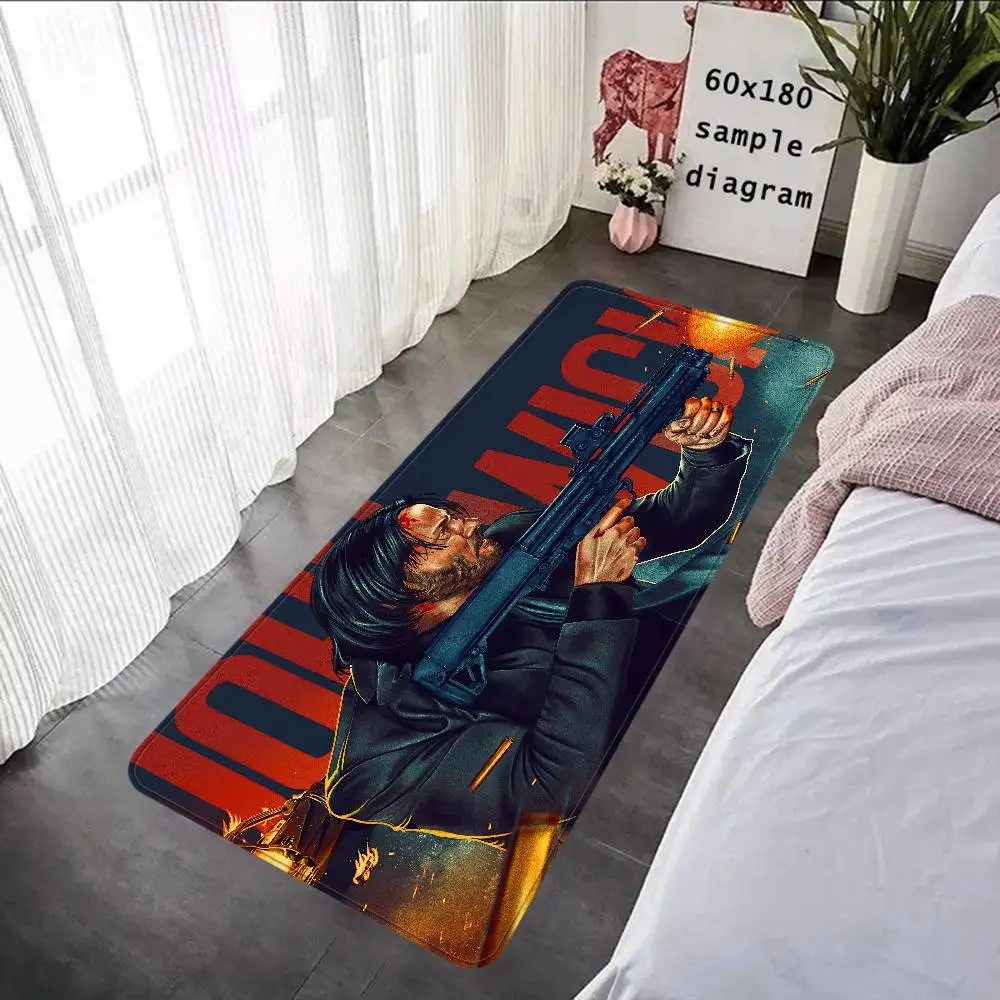 Movie John Wick Bathroom Mat Kids Room Bedroom Decoration Balcony Anti-Slip Doormat Living Room Welcome Rug