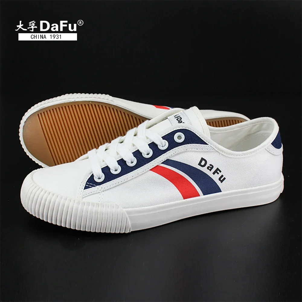 DaFu KungFu Shoes Men Women Sneakers Low Classic Skateboarding White Shoes 011