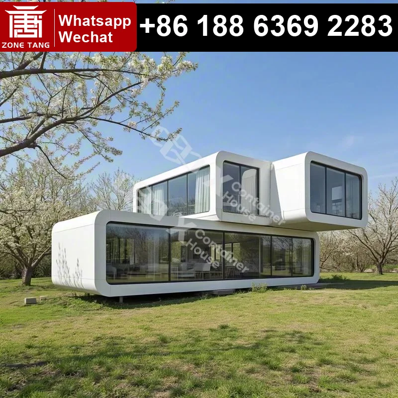 Renewable Energy Solutions - Ecological Steel Apple Capsule Home Prefab