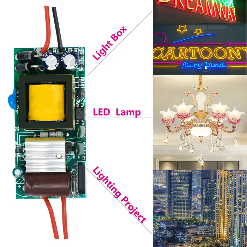 Neuer LED-Treiber-Transformator 220V auf 12V Volt Netzteil 1A 2A 12W 24W Treiber für LED-Streifen Deckenleuchten Lampen – Detail 3