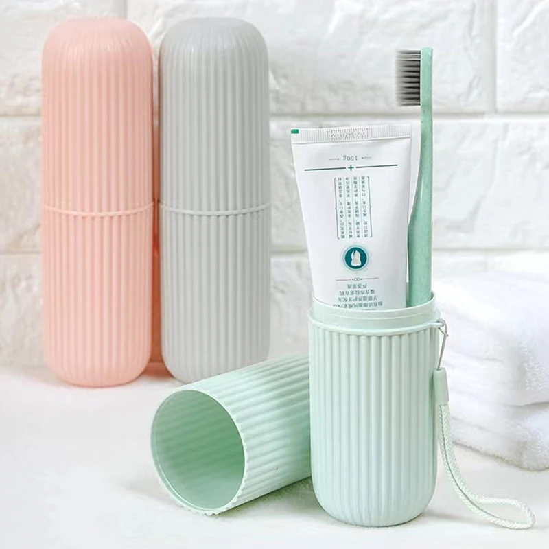 

Дорожные контейнеры для зубных щеток: портативный держатель для зубной щетки с отсеком для зубной пасты – органайзер для путешествий и ванной комнаты