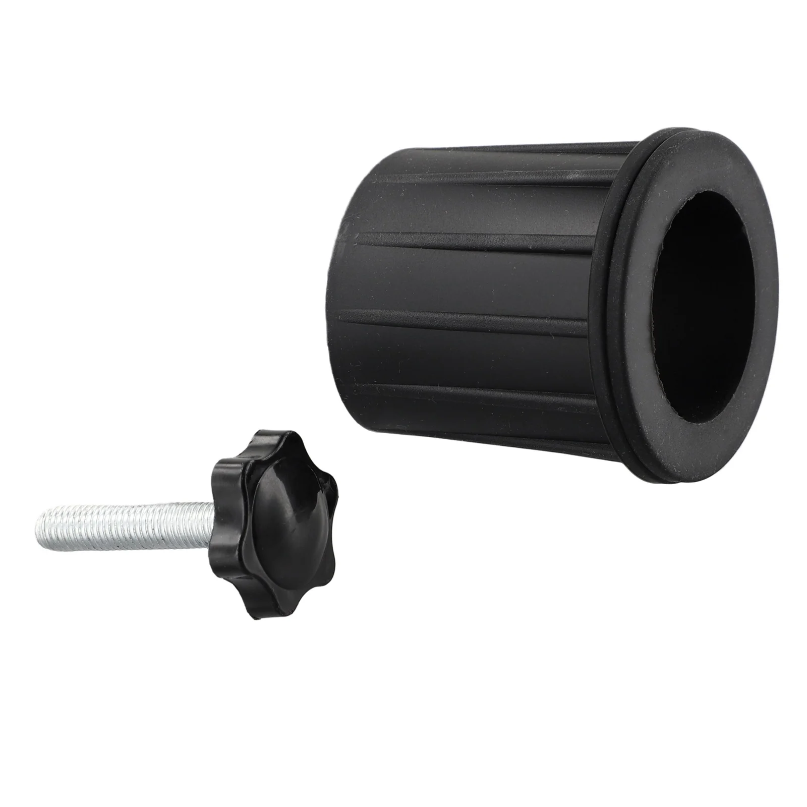 Replacement Components for Patio Parasol Umbrella Base Stand Hole Including Cover and Screw Knob for Stable Pole Support
