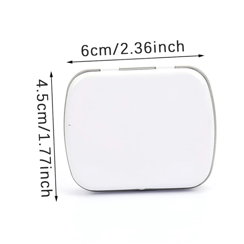 1Pc Survival Kit Tin Small Empty Metal Tin Silver Black Gold Flip Storage Box Case Organizer For Money Coin Candy Key