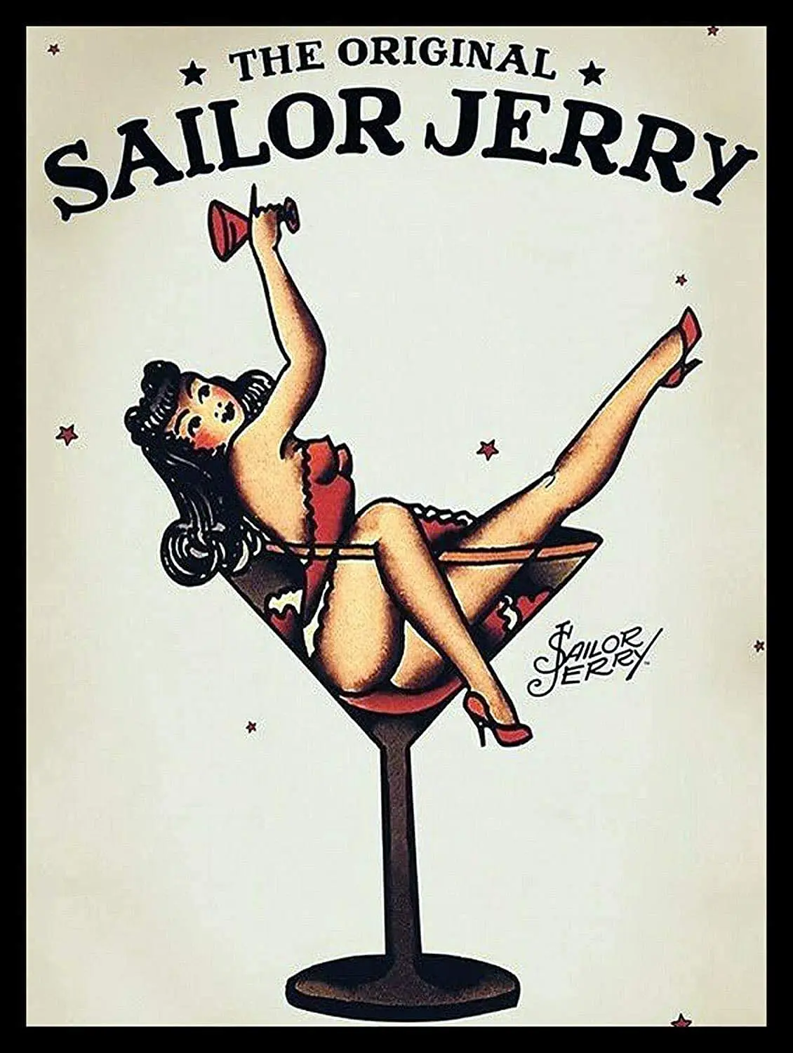 TOCMANE The Original Sailor Jerry Decor Signs Metal Tin Sign 8x12 Inch Garage Club Home Wall Decoration