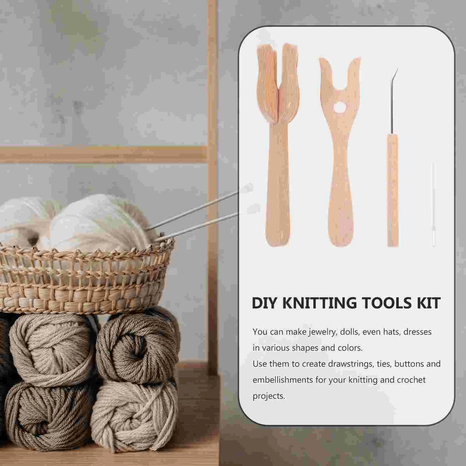 Kit de crochets à coudre multi-usages, épingle à coudre, fourche en bois, traider, ogo, illac, fourches grossières