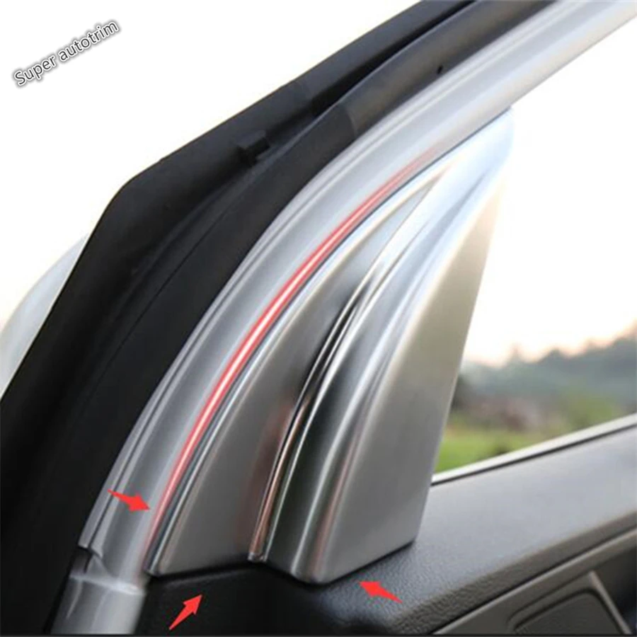 

Car Inner Window Triangle Pillar A Frame Panel Decoration Cover Trim For Hyundai Tucson 2016 - 2020 Matte Interior Accessories