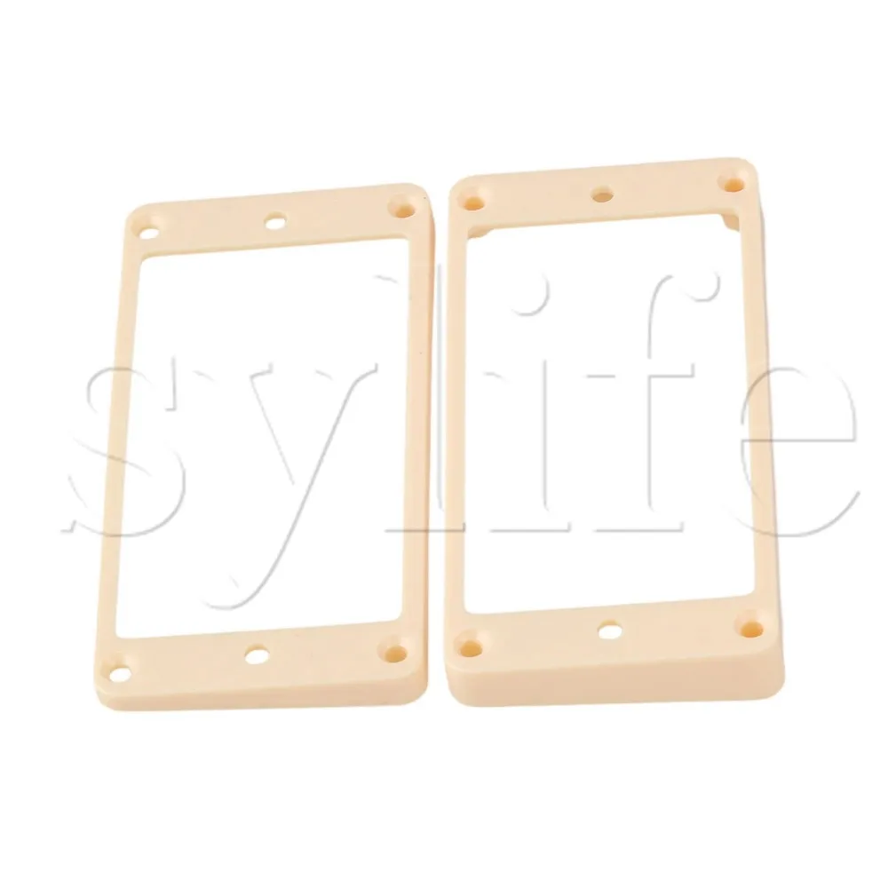Humbucker Pickup Ring Curved Bottom IVORY For GUITAR