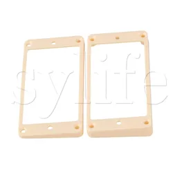 Humbucker Pickup Ring Curved Bottom IVORY For GUITAR