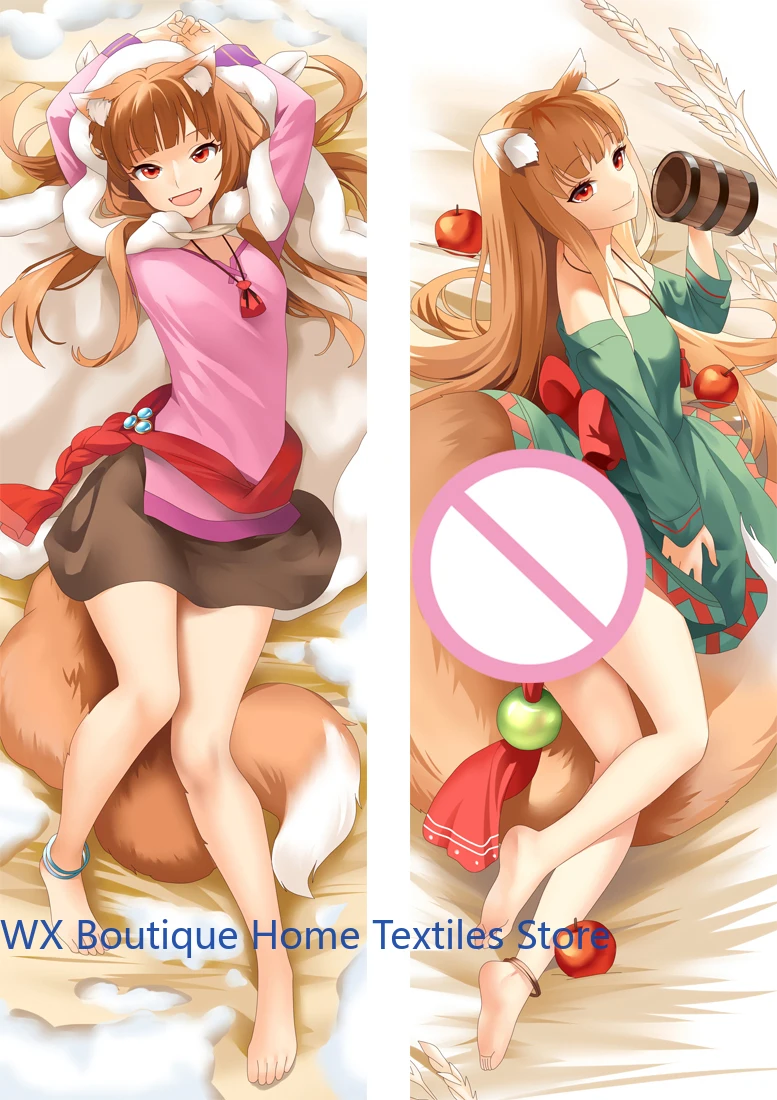 

Совершенно новый чехол для тела Spice And Wolnime Dakimakura в японском стиле Holo Lawrence, наволочка для постельного белья
