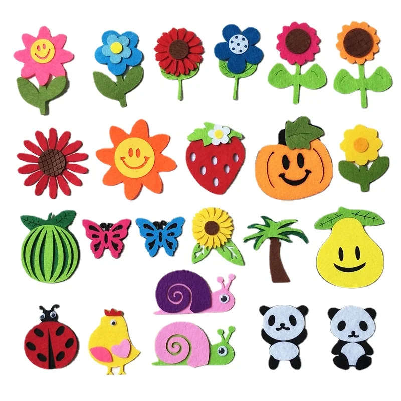 

100pcs/Lot Sew-on Applique Embroidery Patch Sunflower Pumpkin Coconut Butterfly Snail Clothing Decoration Accessory Album Craft