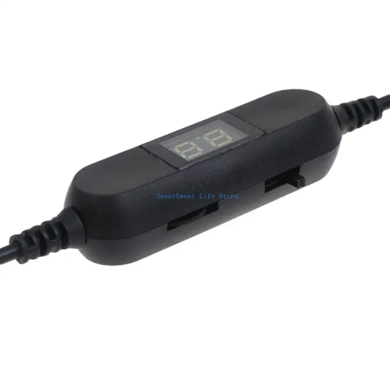 

D5QB Universal USB to 1.30V-12V 5.5x2.1mm Power Cable with output voltages display