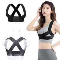 1PC Back Posture Corrector Anti-camel Correction Belt Sitting Posture Correction Belt Back Orthopedic Adjustable Correction Belt