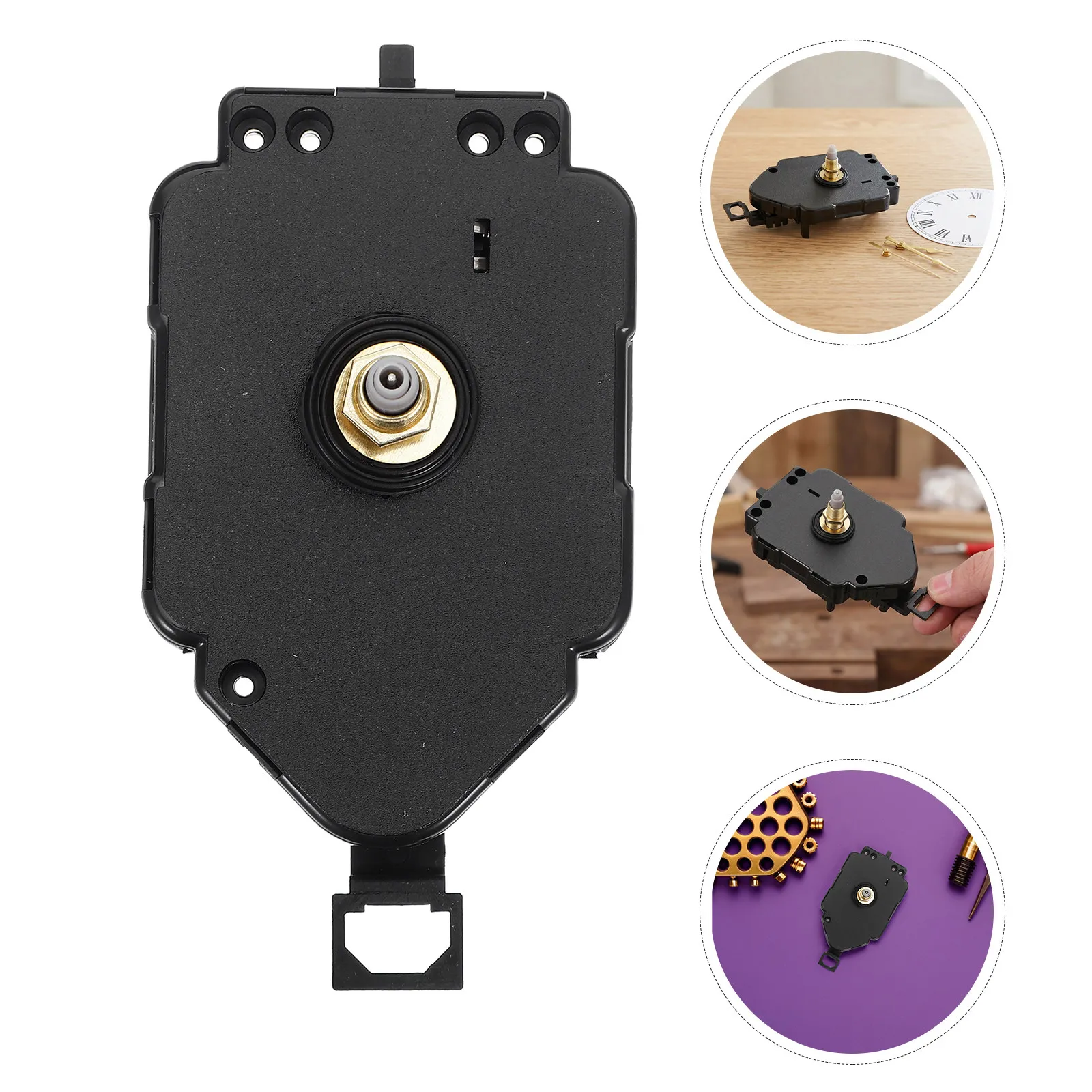 Silent Quartz Pendulum Clock Movement Replacement 11Mm Thread Extended Swing Wall Clock Repair Parts DIY Assembly